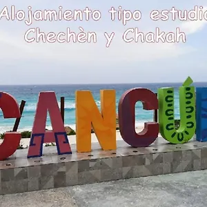 Tipo Estudio, Chackah 2pax Wifi Cancún